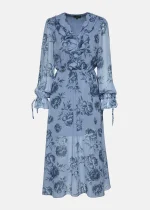 Printed midi dress with ruffles LYNNE FW25-26