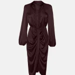 Satin-look and lace dress LYNNE FW25-26