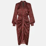Printed midi dress in satin look LYNNE FW25-26