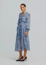 Printed midi dress with ruffles LYNNE FW25-26 - Image 2