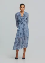 Printed midi dress with ruffles LYNNE FW25-26 - Image 5