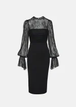 Μακρυμάνικο φόρεμα από δαντέλα LYNNE FW25-26