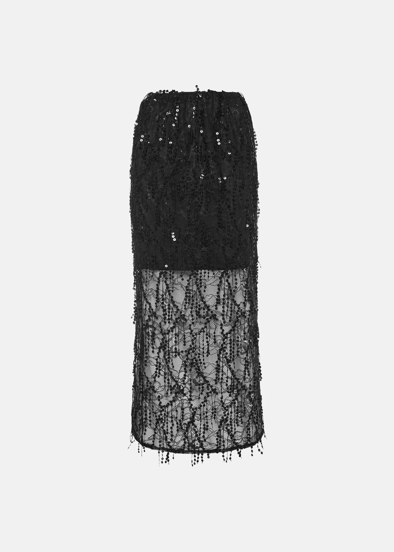 Μίντι φούστα από δαντέλα και παγιέτες LYNNE FW25-26