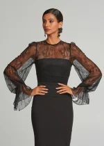 Μακρυμάνικο φόρεμα από δαντέλα LYNNE FW25-26 - Image 3