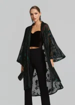 Manto cardigan in devore fabric LYNNE FW25-26 - Image 3