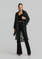 Manto cardigan in devore fabric LYNNE FW25-26 - Image 4