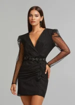 Μίνι πουά φόρεμα από τούλι LYNNE FW25-26 - Image 4