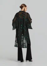 Manto cardigan in devore fabric LYNNE FW25-26 - Image 6