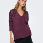 Boxy Women's Sweater Mauve ONLY FW25-26
