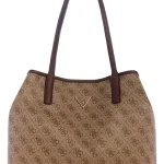 Victtoria Women's Tote Handbag Latte Logo GUESS SS26