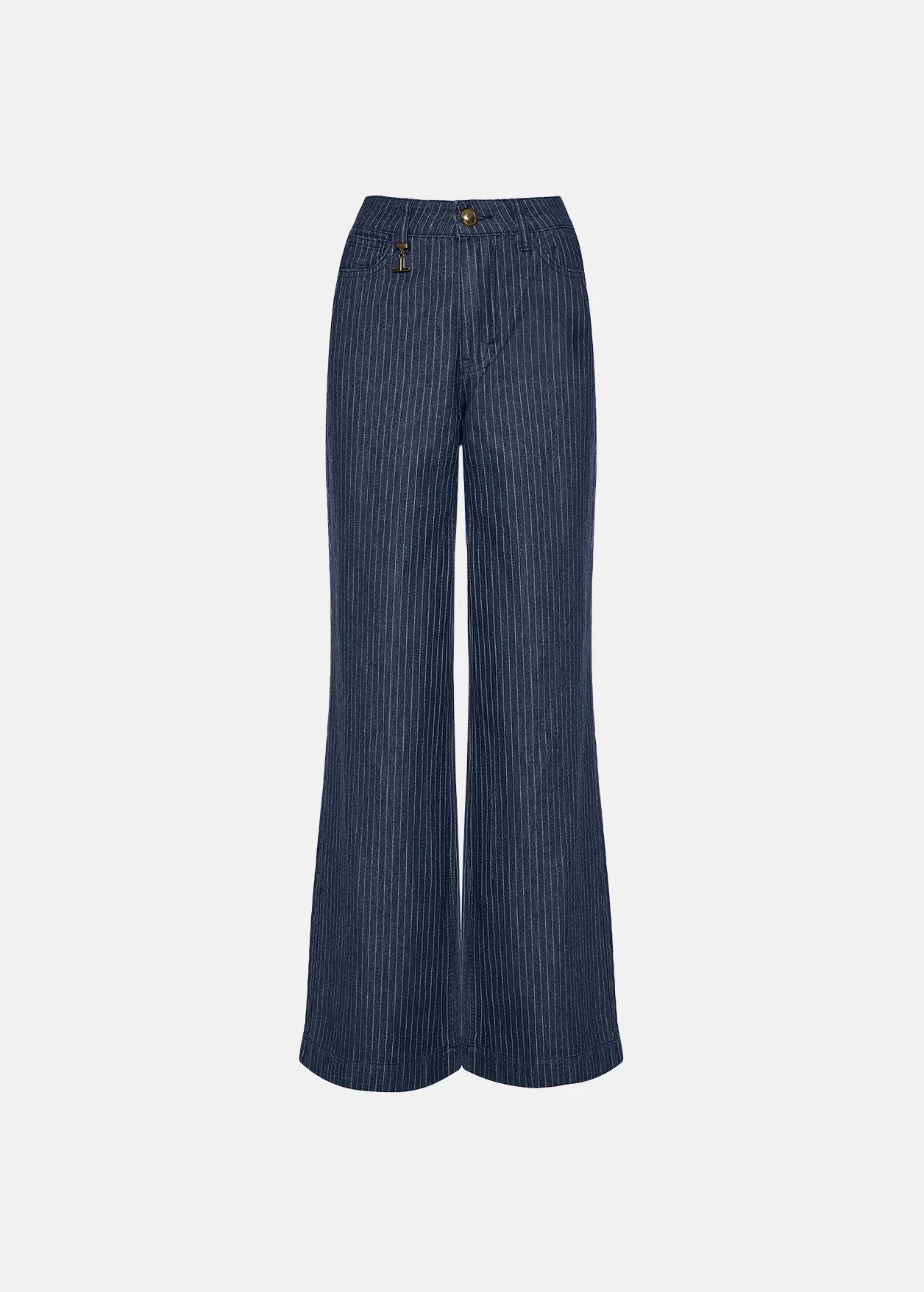 1 Ριγέ ψηλόμεσο τζιν παντελόνι LYNNE SS26 - Image 1