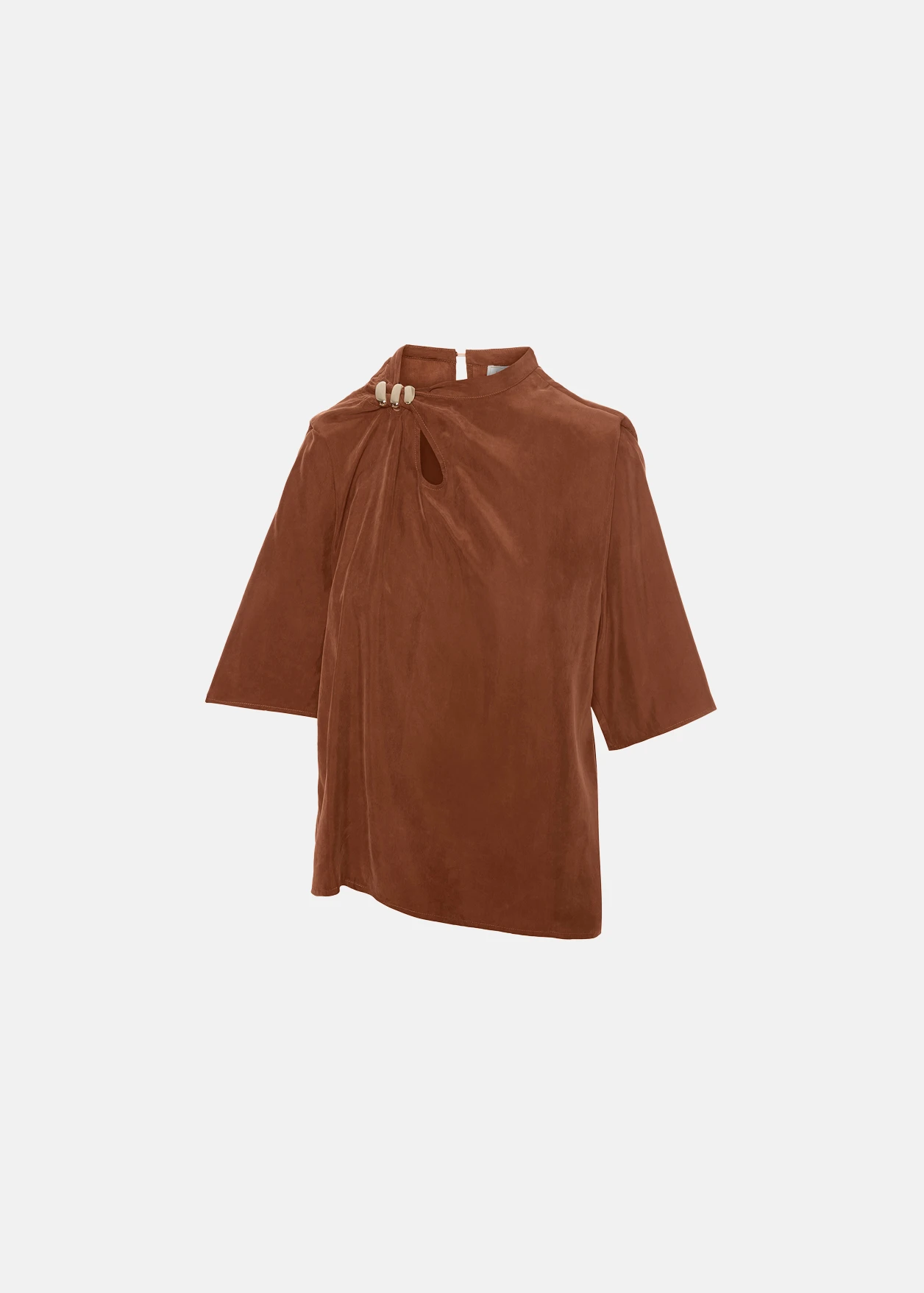 1 Vegan silk blouse with metallic element LYNNE SS26 - Image 1