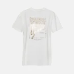 T-shirt with metallic logo print LYNNE SS26