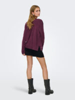 Boxy Women's Sweater Mauve ONLY FW25-26 - Image 2