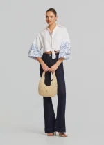 Shirt with embroidery on the sleeves LYNNE SS26 - Image 2