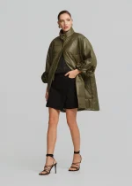 Μακρύ μπουφάν με απλικέ λουλούδια LYNNE SS26 - Image 2