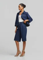 Τζιν τζάκετ με λευκές λεπτομέρειες LYNNE SS26 - Image 3