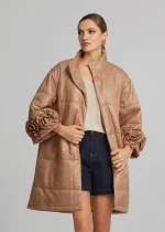 Long jacket with appliqued flowers LYNNE SS26 - Image 3