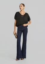 Knitted lurex blouse with V-neckline LYNNE SS26 - Image 3