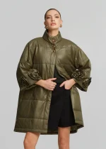 Μακρύ μπουφάν με απλικέ λουλούδια LYNNE SS26 - Image 4