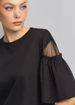 Blouse with transparent detail LYNNE SS26 - Image 4