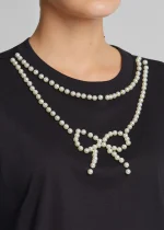 Cropped blouse with pearls LYNNE SS26 - Image 4