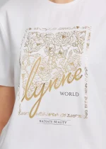 T-shirt with metallic logo print LYNNE SS26 - Image 4