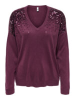 Boxy Women's Sweater Mauve ONLY FW25-26 - Image 5