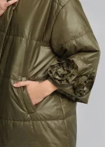 Μακρύ μπουφάν με απλικέ λουλούδια LYNNE SS26 - Image 5