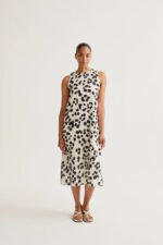 Dalmatian print midi dress COMPANIA FANTASTICA SS26