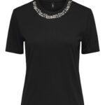 ONLPARKER S/S O-NECK BLING TOP BOX JRS SS26