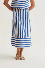 Bamboo Blue print midi skirt COMPANIA FANTASTICA SS26