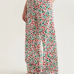 100% cotton trousers with burgundy print COMPANIA FANTASTICA SS26