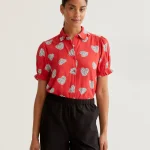 Πουκάμισο με τύπωμα Harmony Red COMPANIA FANTASTICA SS26