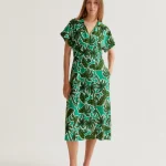 Palm Tree Print Midi Dress COMPANIA FANTASTICA SS26