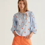 Top with embroidered hearts COMPANIA FANTASTICA SS26