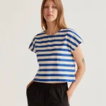 Bamboo Blue Print Top COMPANIA FANTASTICA SS26