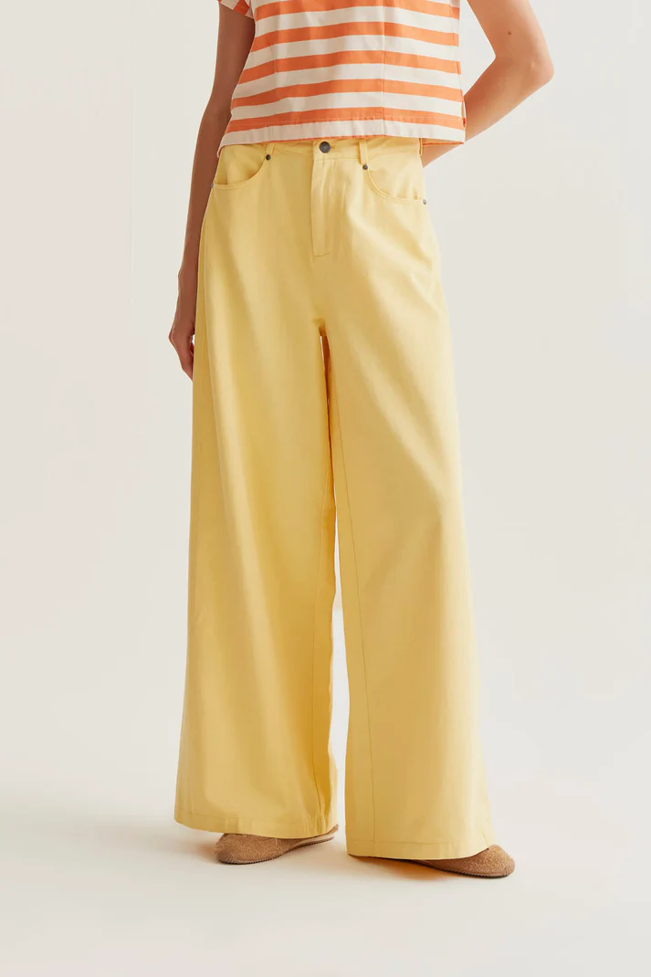 1 Yellow wide leg trousers COMPANIA FANTASTICA SS26 - Image 1