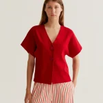 Red dot cardigan COMPANIA FANTASTICA SS26