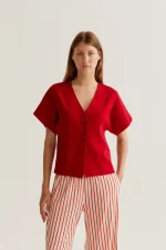 Red dot cardigan COMPANIA FANTASTICA SS26