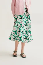 Hosta print midi skirt COMPANIA FANTASTICA SS26
