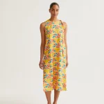 Μίντι φόρεμα με στάμπα εσπεριδοειδών COMPANIA FANTASTICA SS26