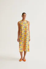 Citrus print midi dress COMPANIA FANTASTICA SS26