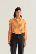 Πουκάμισο με στάμπα Lavagna Orange COMPANIA FANTASTICA SS26