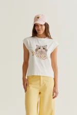 Kitten print t-shirt COMPANIA FANTASTICA SS26