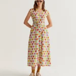 Tulip Print Long Dress COMPANIA FANTASTICA SS26