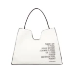 Fede shopping bag with removable cream clutch bag LE PANDORINE SS26