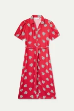 Φόρεμα μίντι με κόκκινο print Harmony COMPANIA FANTASTICA SS26 - Image 2