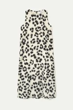Dalmatian print midi dress COMPANIA FANTASTICA SS26 - Image 2