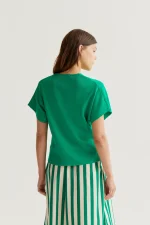 Green polka dot cardigan COMPANIA FANTASTICA SS26 - Image 2